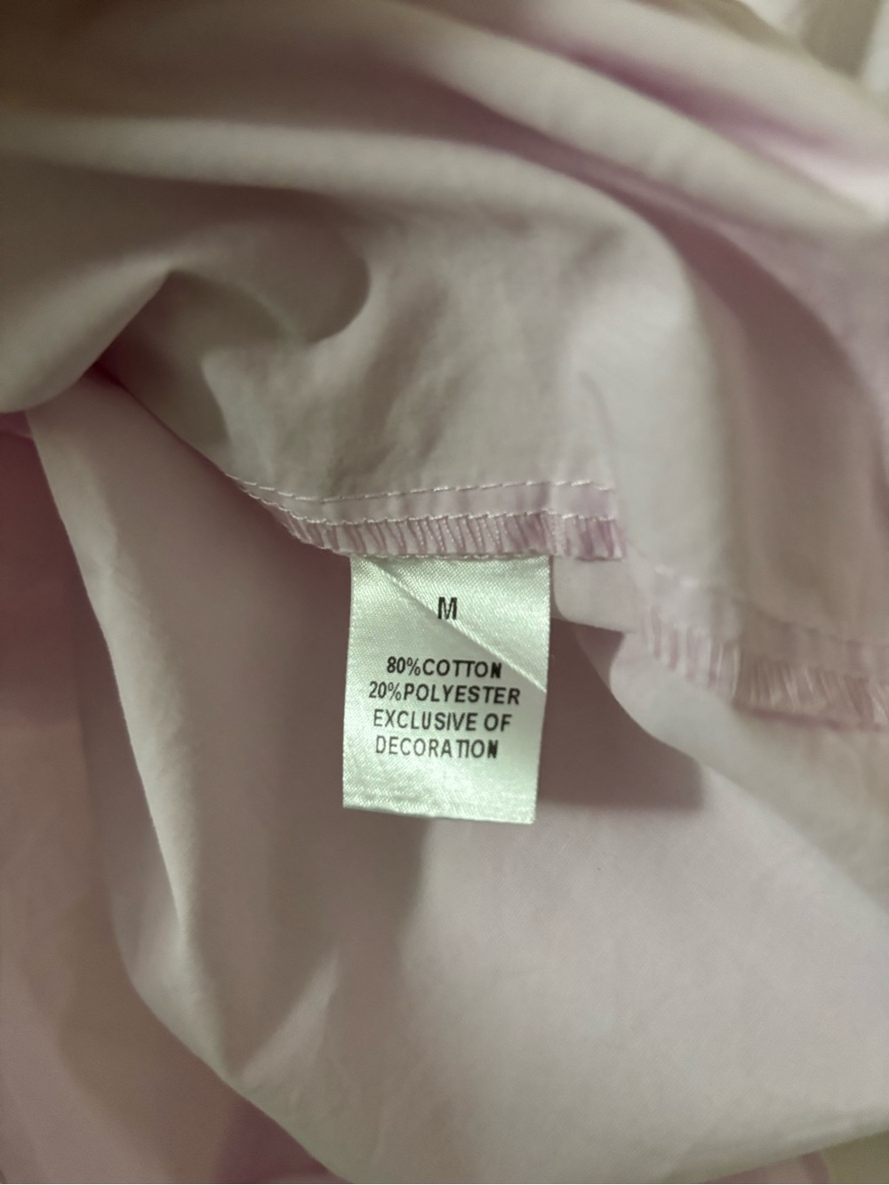 THML Pink Embroidered Puff Sleeve Blouse M - Picture 6 of 6